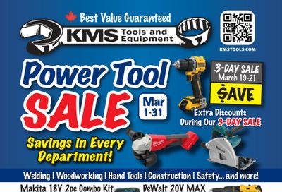 KMS Tools and Equipment Flyer March 1 to 31