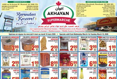 Akhavan Supermarche Flyer March 4 to 10