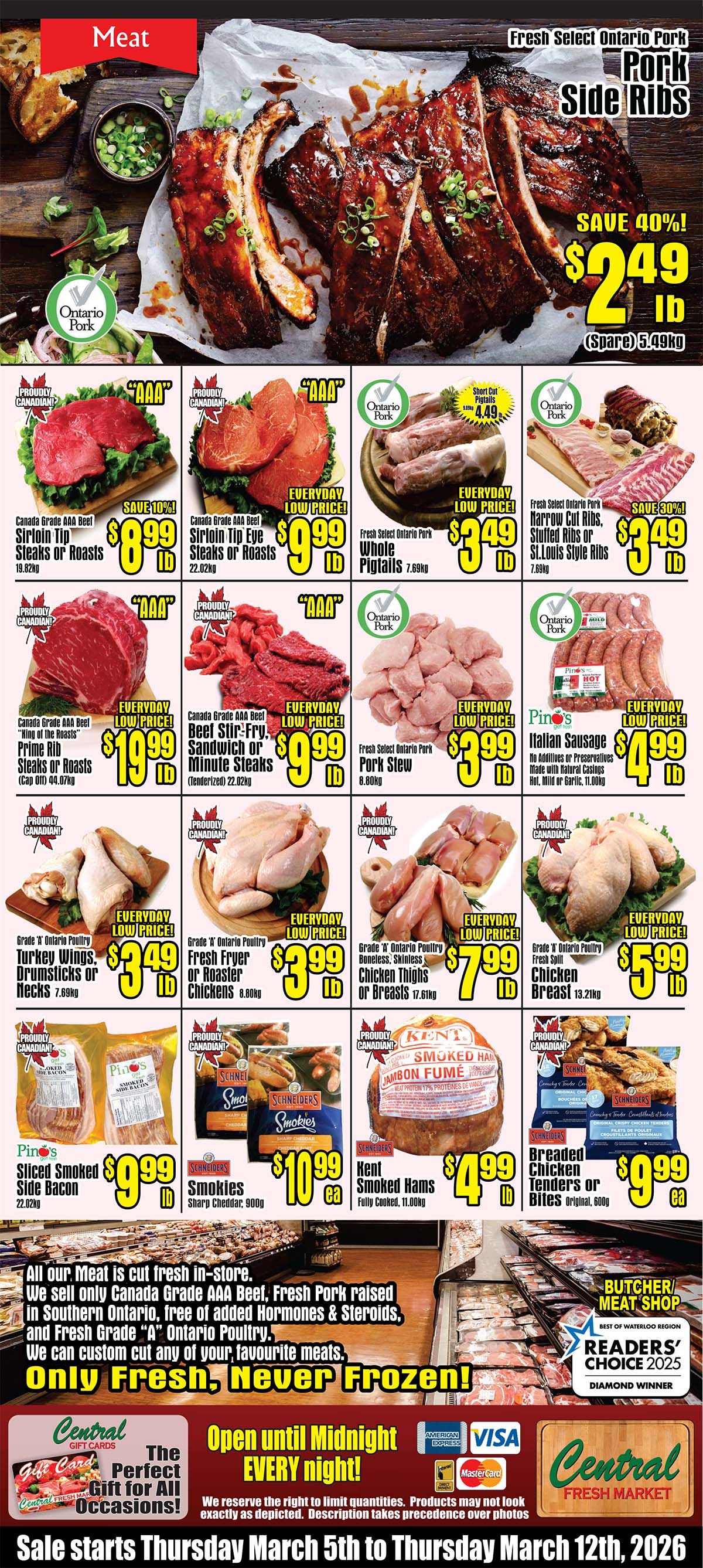 Central Fresh Market Flyer March 5 to 12