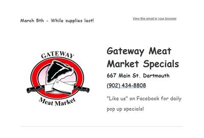 Gateway Meat Market Flyer March 5 to 11