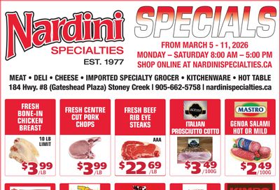 Nardini Specialties Flyer March 5 to 11