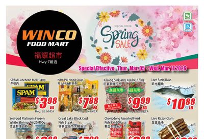 WinCo Food Mart (HWY 7) Flyer March 5 to 11