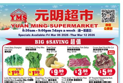 Yuan Ming Supermarket Flyer March 6 to 12