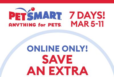 PetSmart Online Deal March 5 to 11