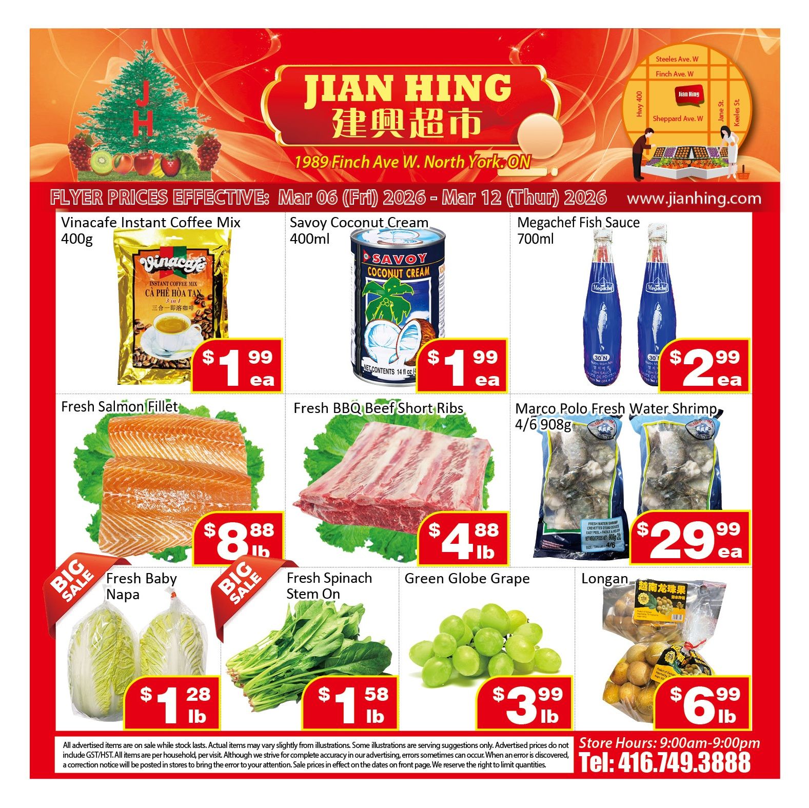 Jian Hing Supermarket (North York) Flyer March 6 to 12