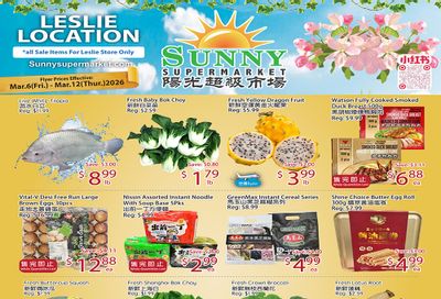 Sunny Supermarket (Leslie) Flyer March 6 to 12