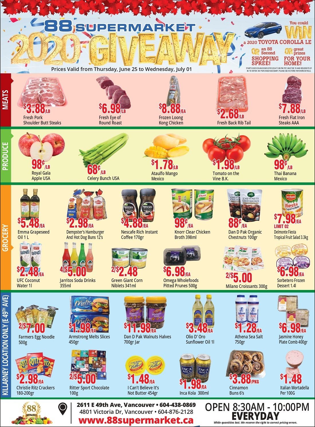 88 Supermarket Flyer June 25 to July 1