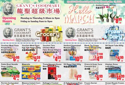 Grant's Food Mart Flyer March 6 to 12