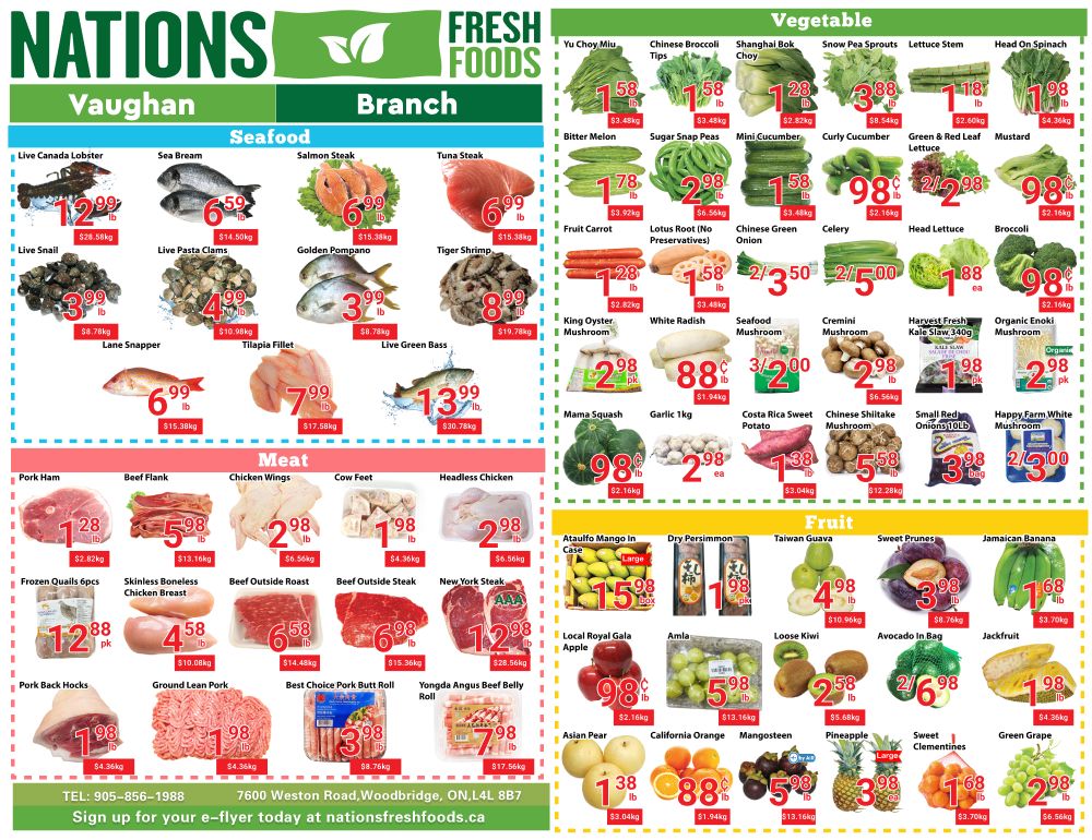 Nations Fresh Foods (Vaughan) Flyer March 6 to 12