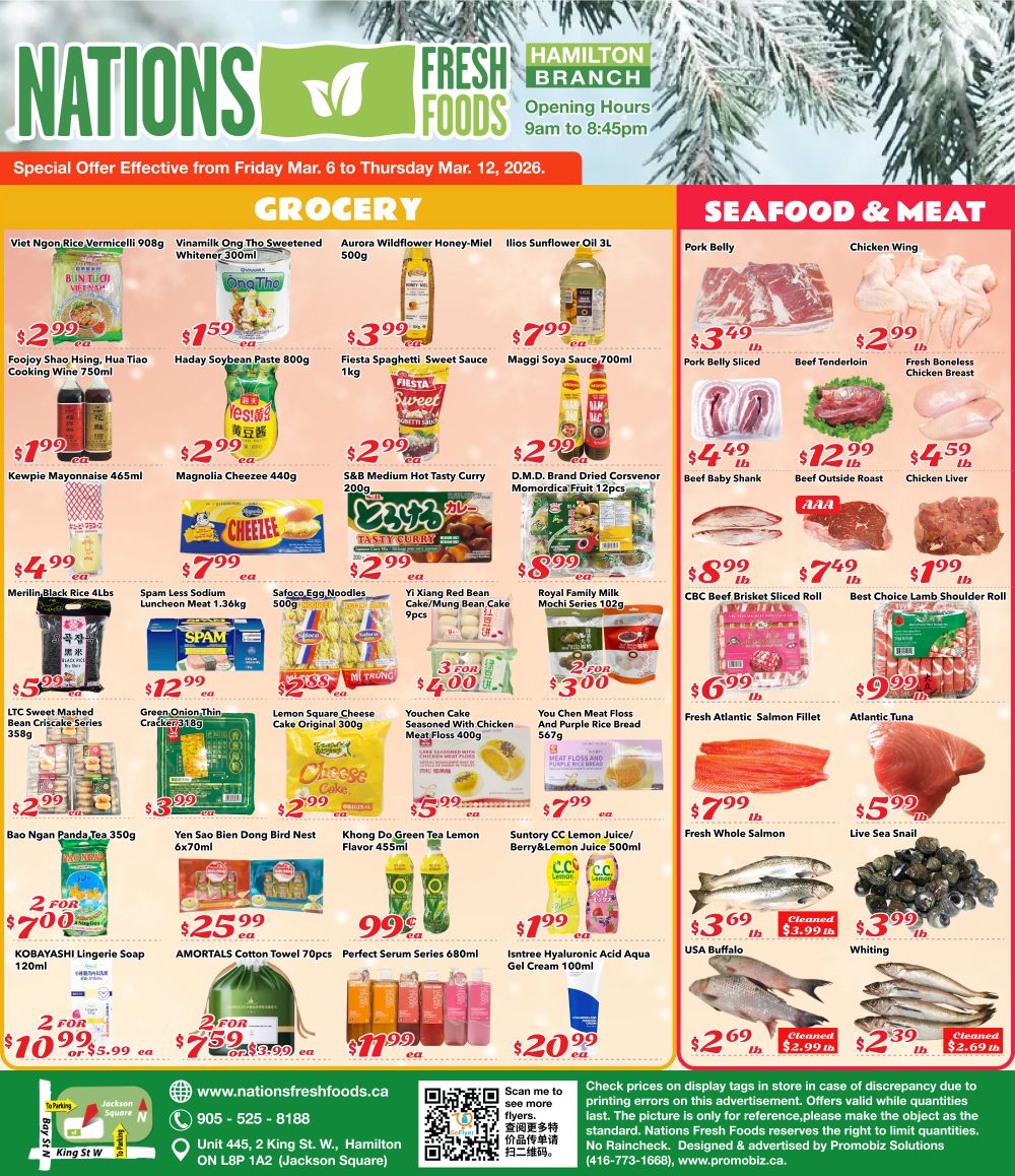 Nations Fresh Foods (Hamilton) Flyer March 6 to 12