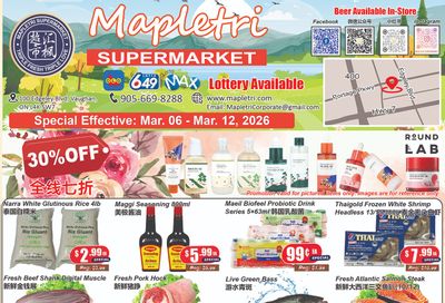Mapletri Supermarket Flyer March 6 to 12