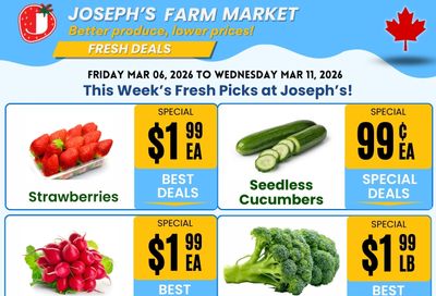 Joseph's Farm Market Flyer March 6 to 11