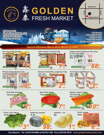 Golden Fresh Market Flyer March 6 to 12