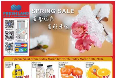 FreshLand Supermarket Flyer March 6 to 12