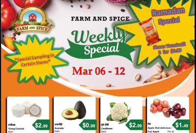 Farm And Spice Grocers Flyer March 6 to 12