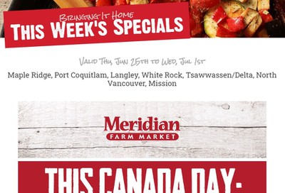 Meridian Meats and Seafood Flyer June 25 to July 1