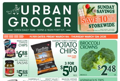 Urban Grocer Flyer March 6 to 12