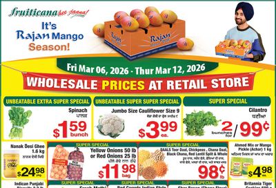 Fruiticana (Edmonton) Flyer March 6 to 12