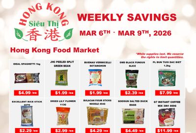 Hong Kong Food Market Flyer March 6 to 9