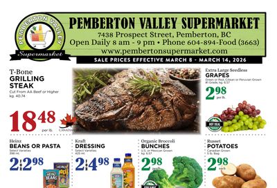 Pemberton Valley Supermarket Flyer March 8 to 14