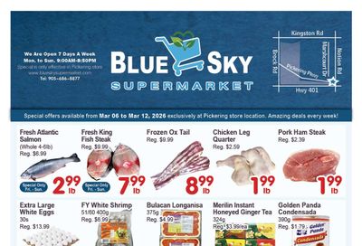 Blue Sky Supermarket (Pickering) Flyer March 6 to 12