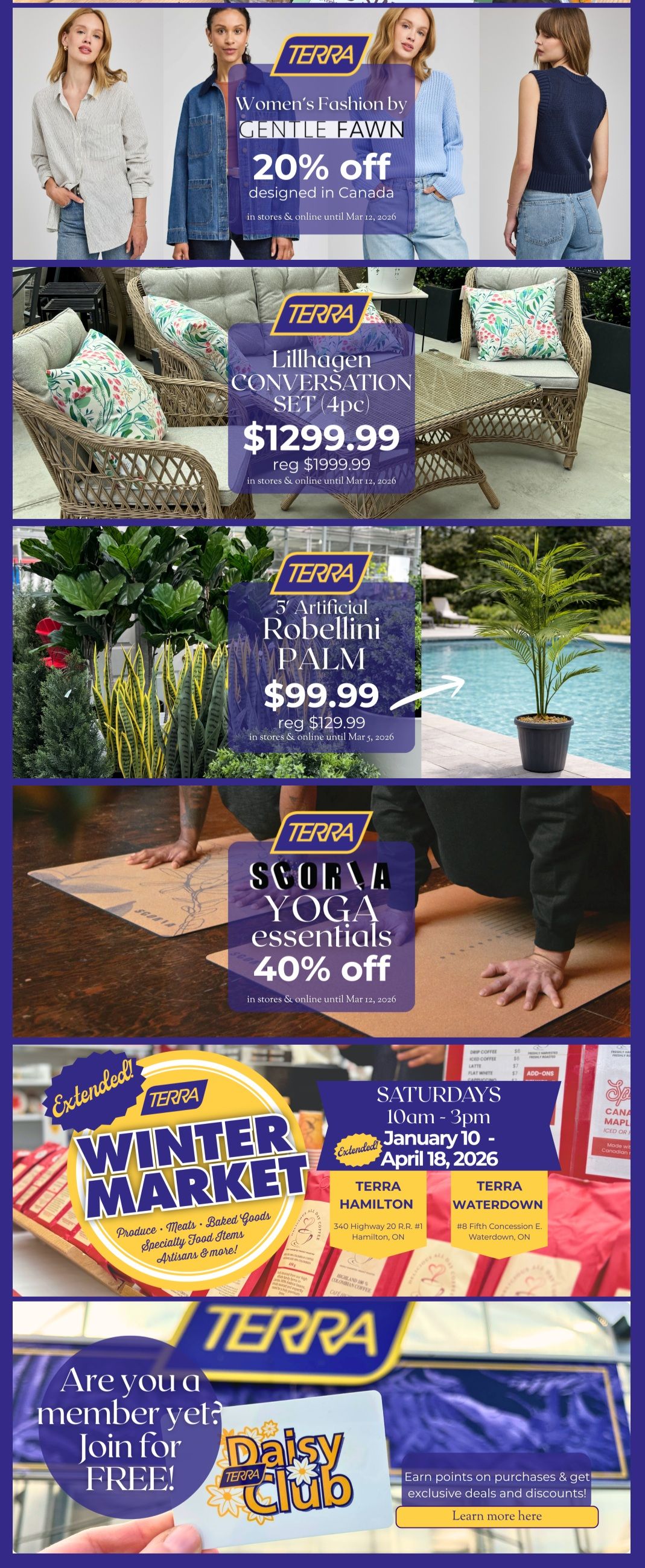 Terra Greenhouses Flyer March 6 to 12