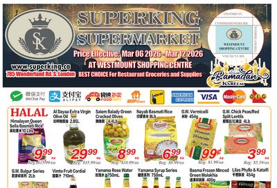 Superking Supermarket (London) Flyer March 6 to 12