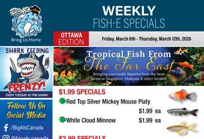 Big Al's (Ottawa) Weekly Specials March 6 to 12