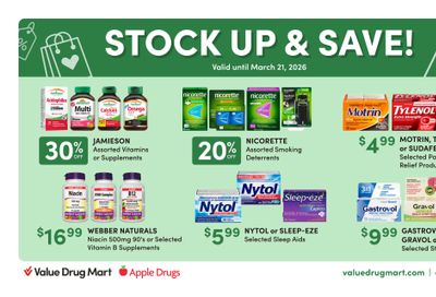Value Drug Mart Flyer March 8 to 21