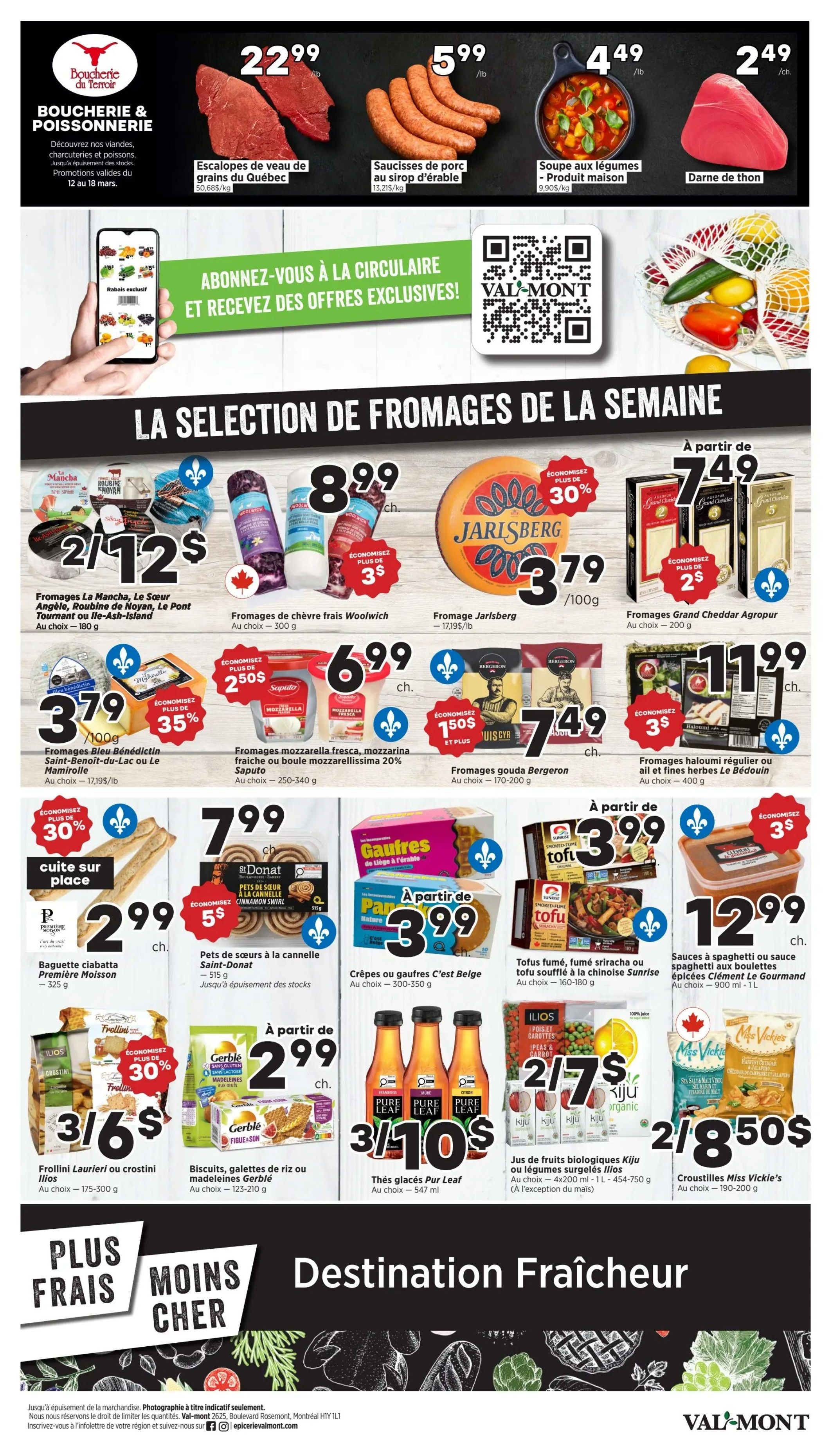 Val-Mont Flyer March 12 to 18