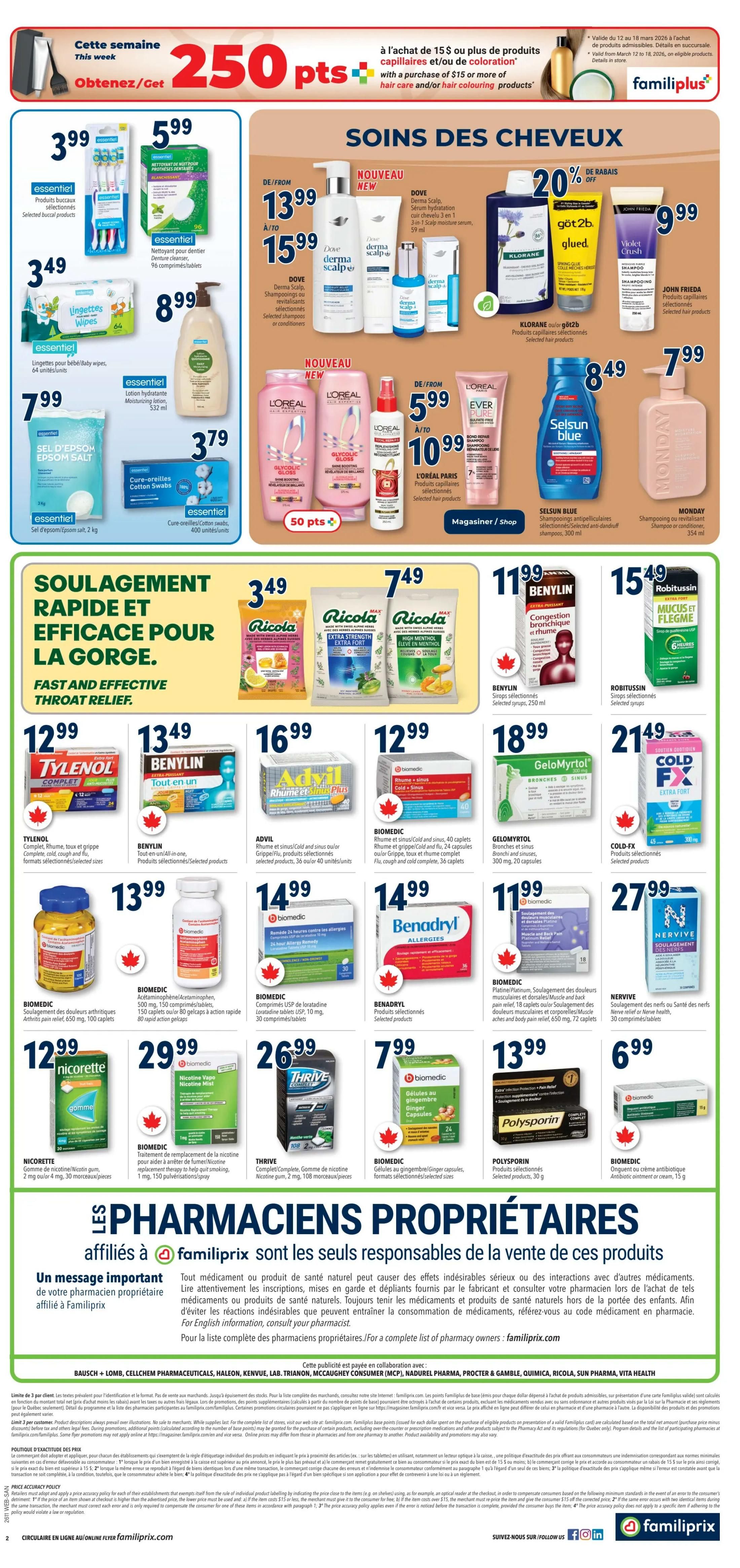 Familiprix Sante Flyer March 12 to 18