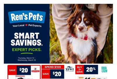 Ren's Pets Flyer March 12 to 18