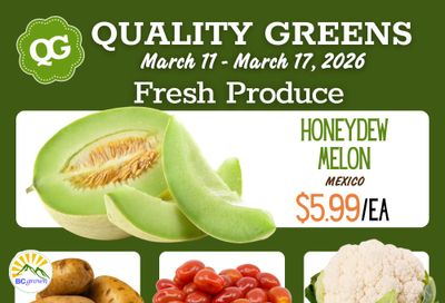 Quality Greens Flyer March 11 to 17