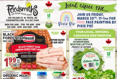 Foodsmiths Flyer March 12 to 26