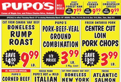 Pupo's Food Market Flyer March 12 to 18