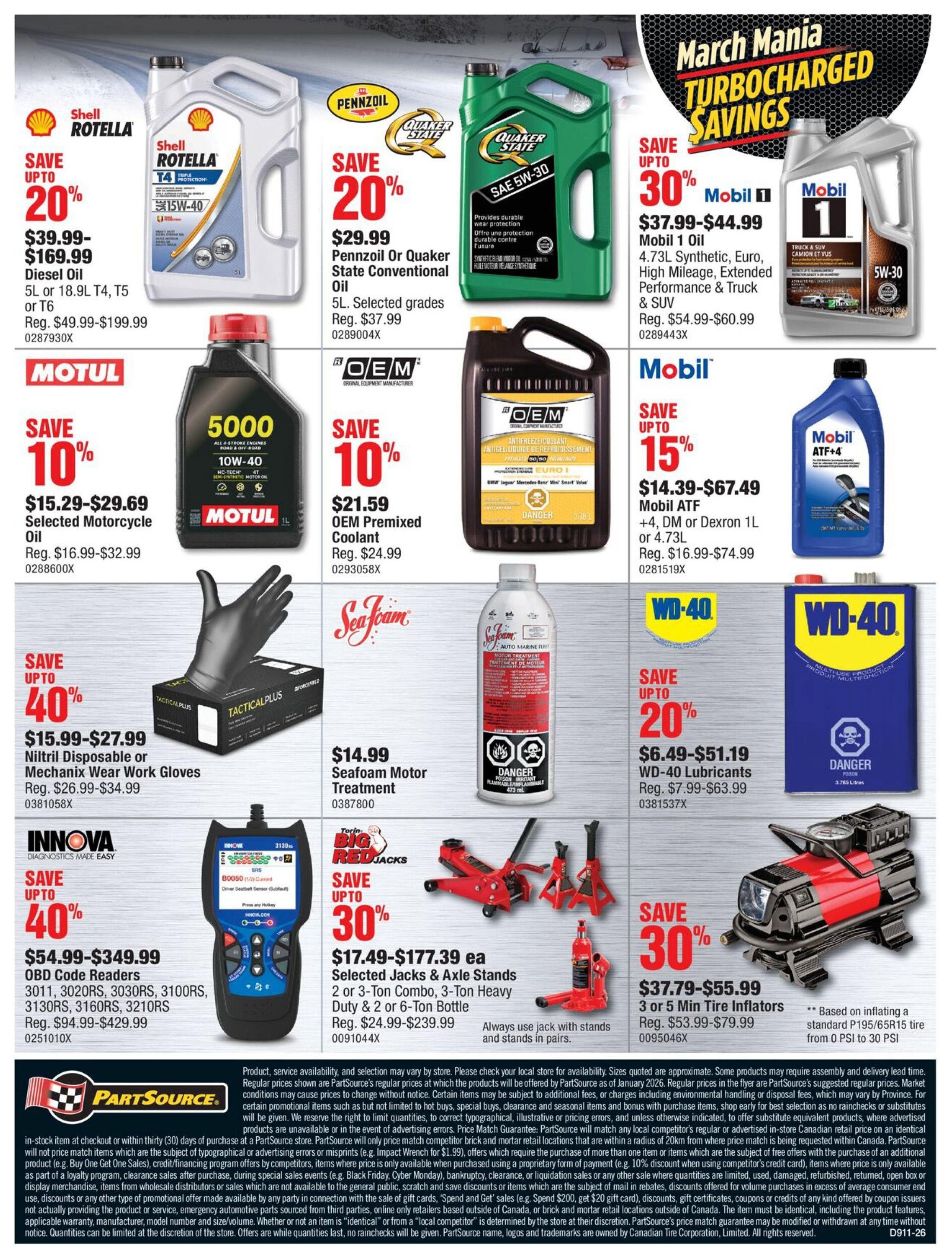 PartSource Flyer March 13 to 26