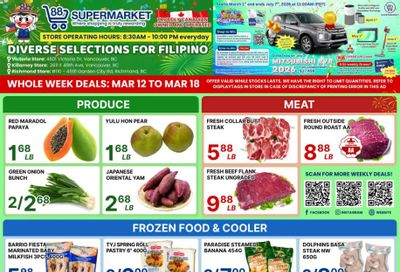 88 Supermarket Flyer March 12 to 18