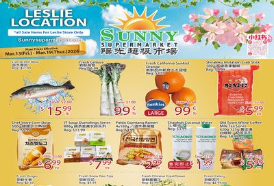 Sunny Supermarket (Leslie) Flyer March 13 to 19