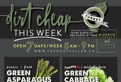 The Root Cellar Flyer March 12 to 18