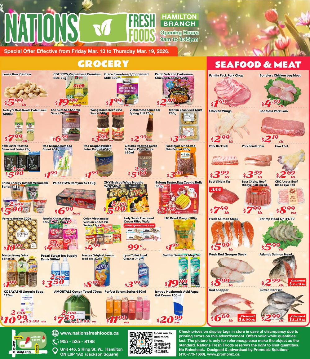Nations Fresh Foods (Hamilton) Flyer March 13 to 19