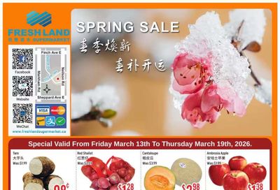 FreshLand Supermarket Flyer March 13 to 19