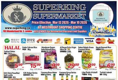 Superking Supermarket (London) Flyer March 13 to 19