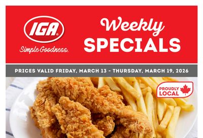 IGA Stores of BC Flyer March 13 to 19