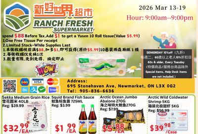 Ranch Fresh Supermarket Flyer March 13 to 19