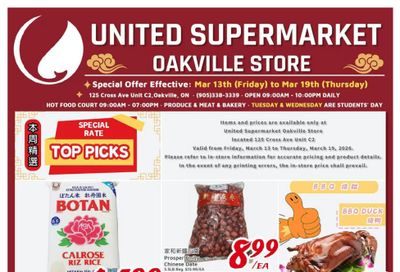 United Supermarket (Oakville) Flyer March 13 to 19