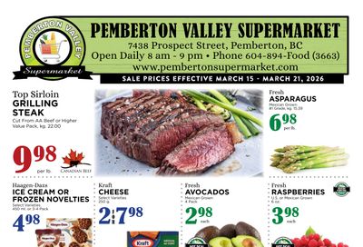 Pemberton Valley Supermarket Flyer March 15 to 21
