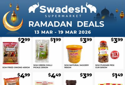 Swadesh Supermarket Flyer March 13 to 19