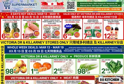 88 Supermarket Flyer March 13 to 19