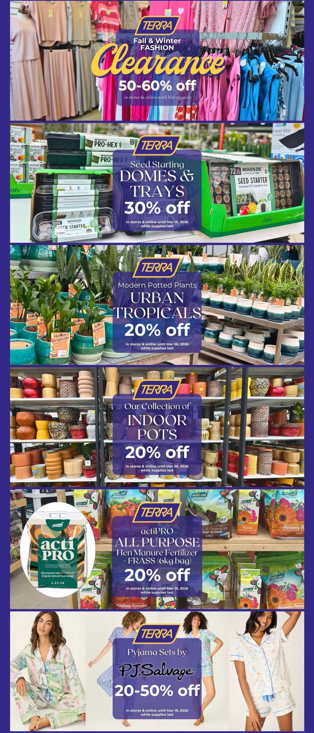 Terra Greenhouses Flyer March 13 to 19
