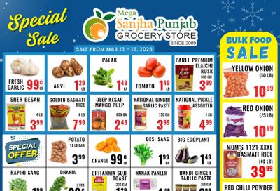 Sanjha Punjab Grocery Store Flyer March 13 to 19